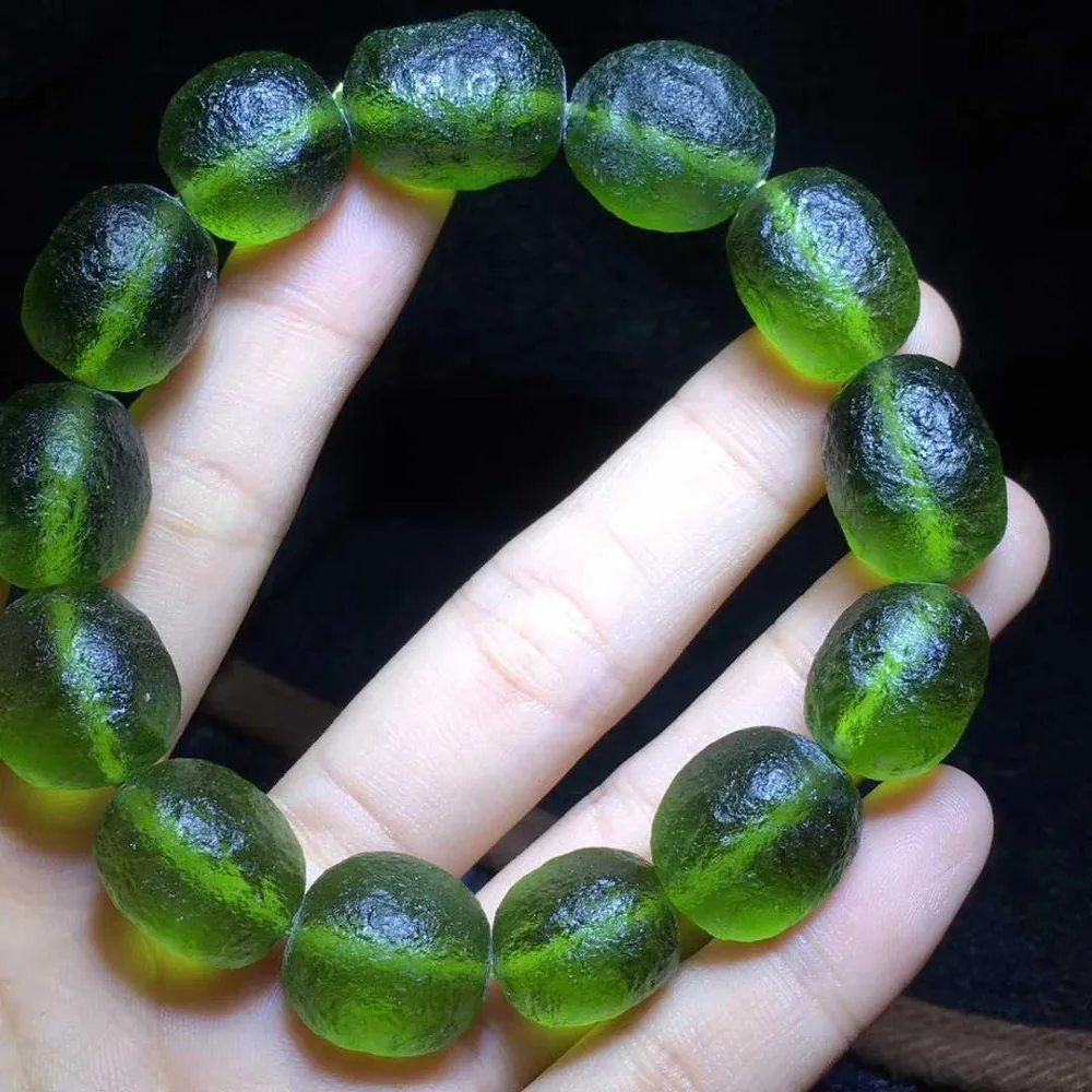 100% класс раннего света металлический ударопрочный стеклянный браслет из бисера |