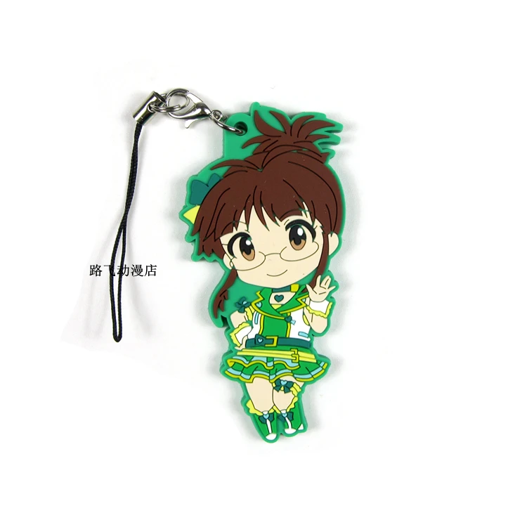 Экшн фигурка IDOLM @ STER Shijou Takane Akizuki Ritsuko Kikuchi Makoto аниме модель резиновый брелок