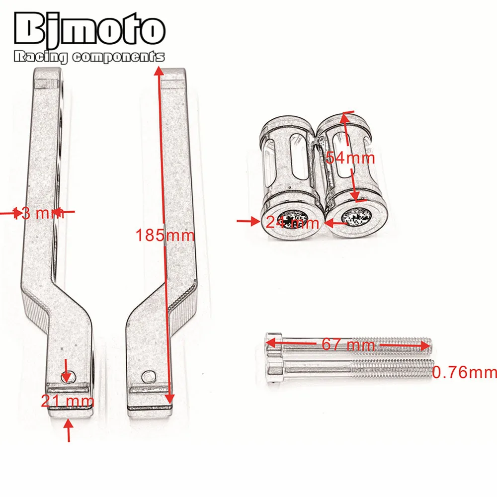 BJMOTO мотоциклетные педали пятки палец рычаг для коробки передач с сдвигом колышки для Harley Touring Softail Road Glide