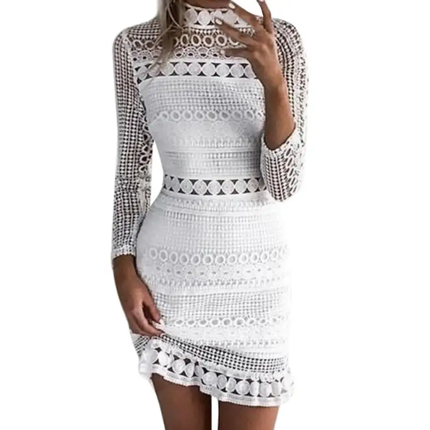 KANCOOLD платье высокого качества для девочек сексуальные кружева Bodycon коктейль