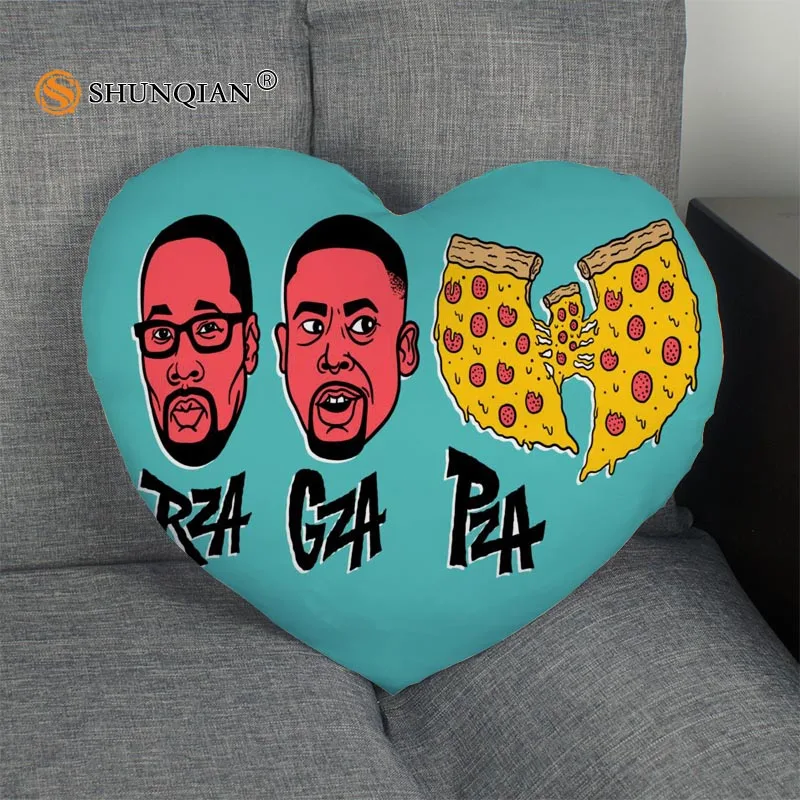 Изготовленный на заказ Наволочка wu tang сердце Форма Подушка молнии крышка лучший