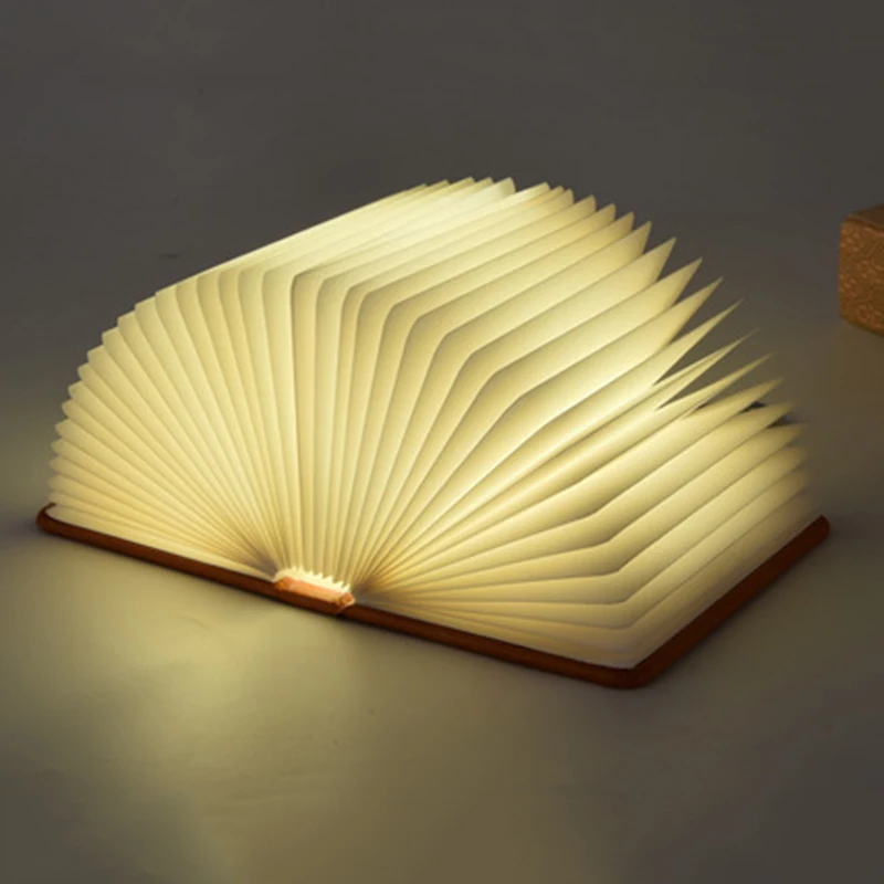 Магнитная Складная книжная лампа портативный USB Перезаряжаемый светодиодный