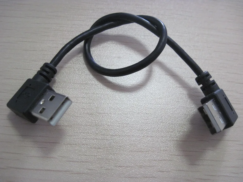 100 шт --- двойной левый угол USB данных/зарядный кабель шнур для мобильного