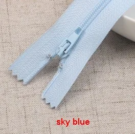 sky blue 10 шт./лот 20 см Длина красочные нейлоновые молнии по индивидуальному заказу Портплед швейные изделия ручной работы DIY аксессуары 40 Цвета P080 - Цвет: sky blue