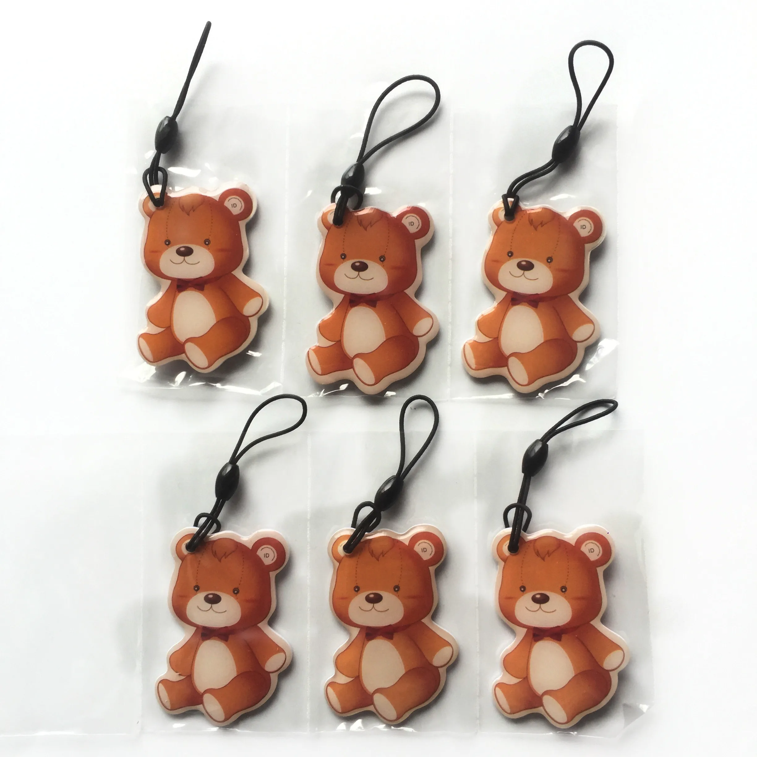 

1Pcs EM4305 Proximity Card Rewritable Duplicator Badge Copy Keyfob Tag tickets Key Fob Token Ring 125khz RFID The bear