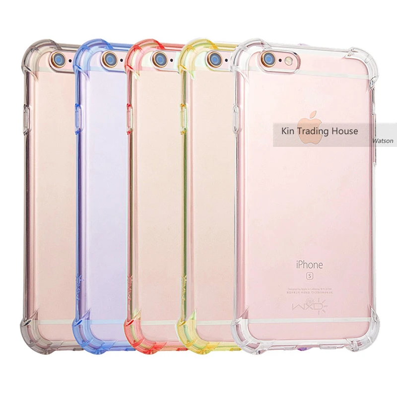 Армированная рамка Voguery прозрачный чехол для iPhone 6s 6 7 8 Plus Жесткий Чехол