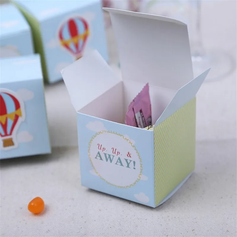 20 шт./лот вверх и вдали воздушный шар Свадебная коробка конфет подарочная