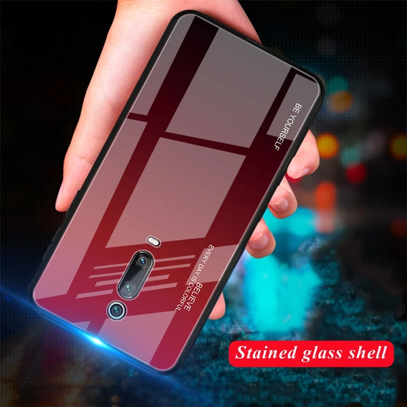 Стеклянный чехол для Xiaomi Redmi K20 Pro Note 8 7 7A 6 5 Plus Pocophone F1 Mi A2 Lite Mi9 SE 9T Shell |