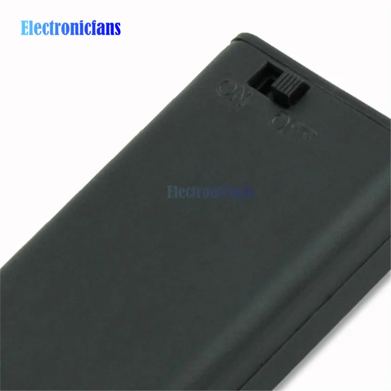 Чехол для хранения 2 батарей AA пластиковый контейнер держатель с кабельным