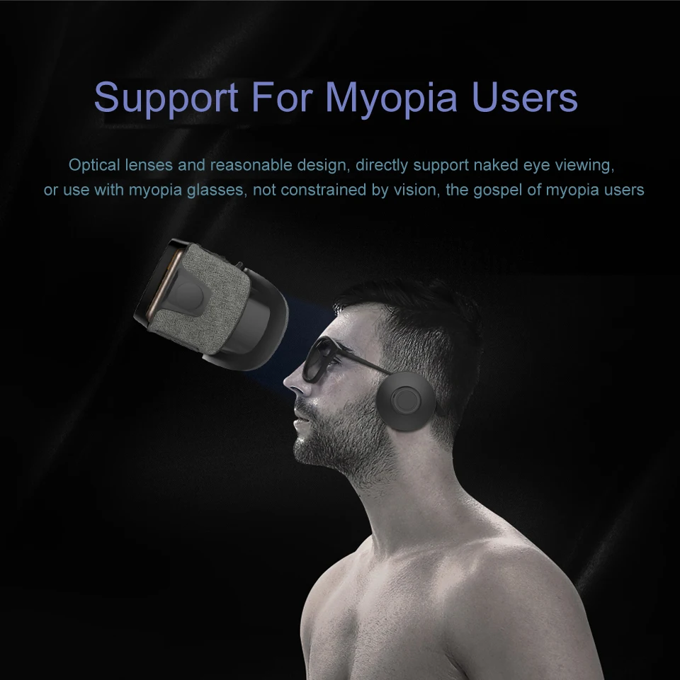 UZQi 2019 VR 3D коробка очки виртуальной реальности гарнитура телефон SHINECON шлем Carboard