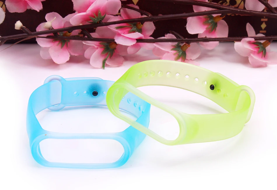 BOORUI прозрачный mi band 3 ремешок спортивный Цветной силиконовый ремешок на запястье для xiaomi mi 3 умные браслеты mi band 3 Аксессуары