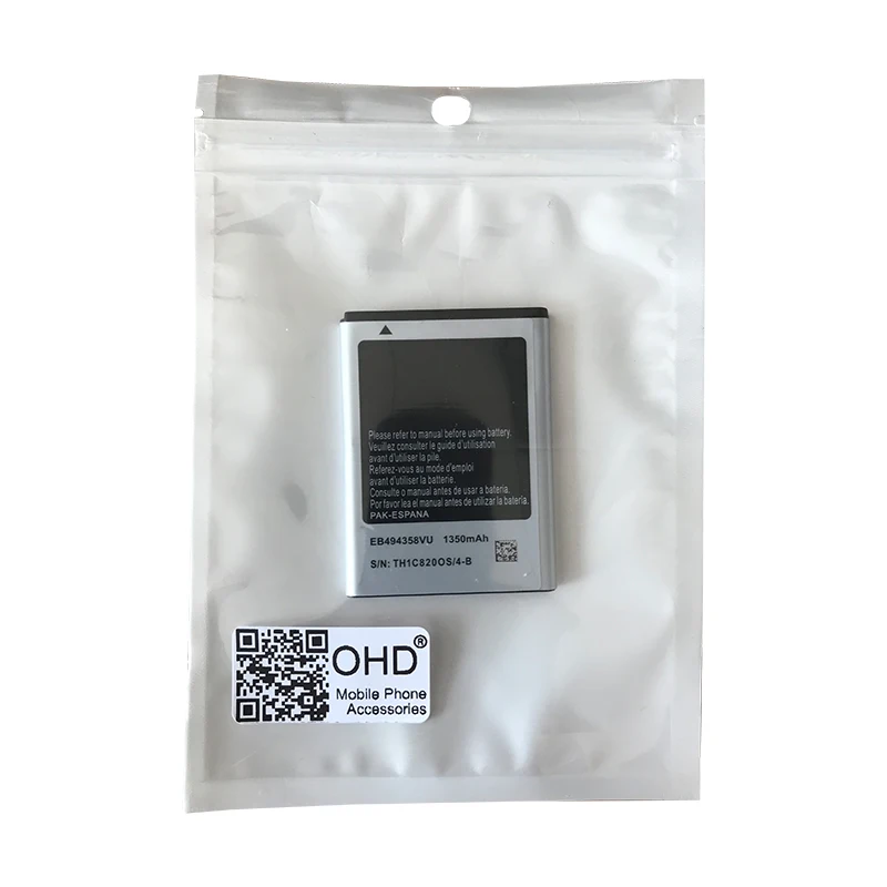 OHD EB494358VU телефон Батарея для samsung Galaxy Ace 5830 S6802 B7510 i569 i579 i619 S5660 S5670 S5830I S5838 S6102 S6108