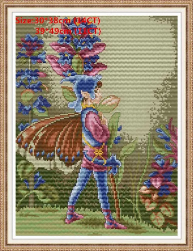 Butterfly fairy 8 Joy Sunday Fairy Набор для вышивания крестиком Fugyer Наборы для вышивания крестиком наборы для вышивания крестиком Набор для вышивания - Цвет: Butterfly fairy 8