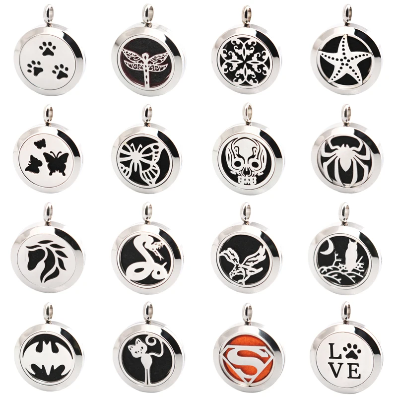 Медальон из нержавеющей стали для ароматерапии распылитель духов и эфирных