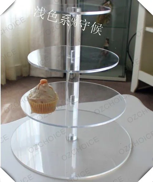 

4 Tier Acrylic Cake Stand, Perspex Cup Cake Stand Display wedding of cupcake stand wedding decoration