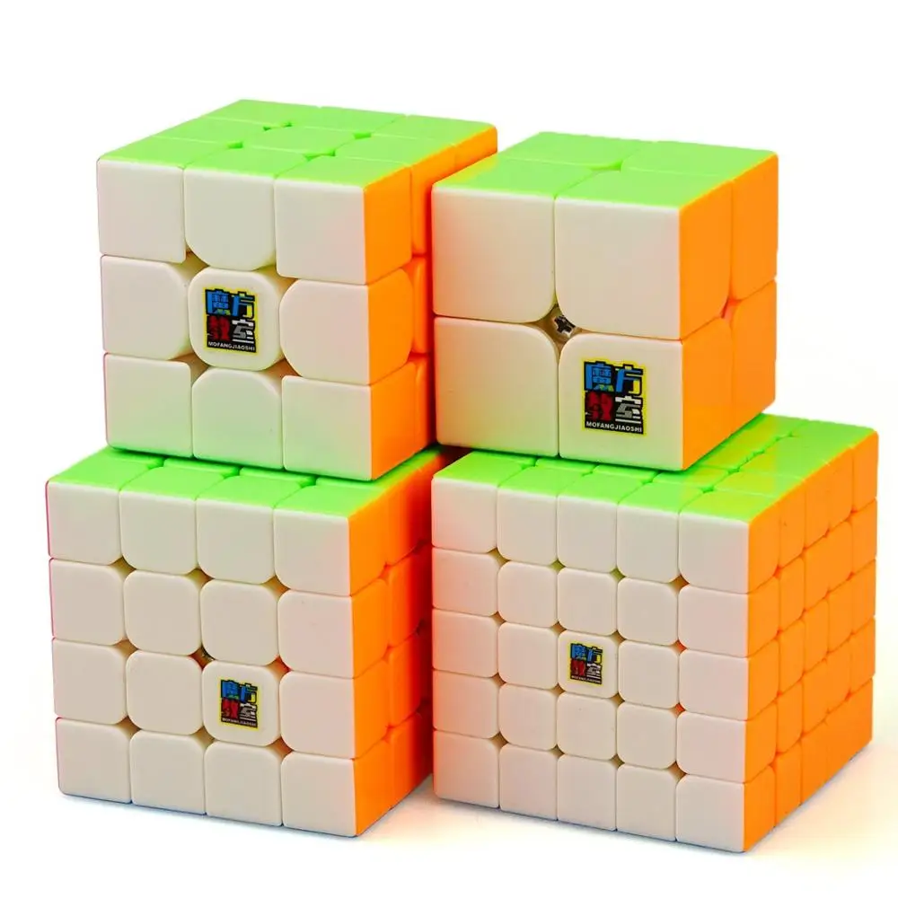 MoYu 4 шт./компл. MoFangJiaoShi 2x2 3x3 4x4 5x5 Кубик Рубика для профессионалов скоростной