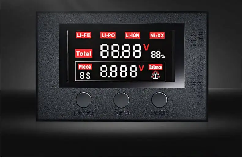 Тестер напряжения батареи HotRc BX200 2-7 S Lipo/сигнал тревоги низкого зуммер
