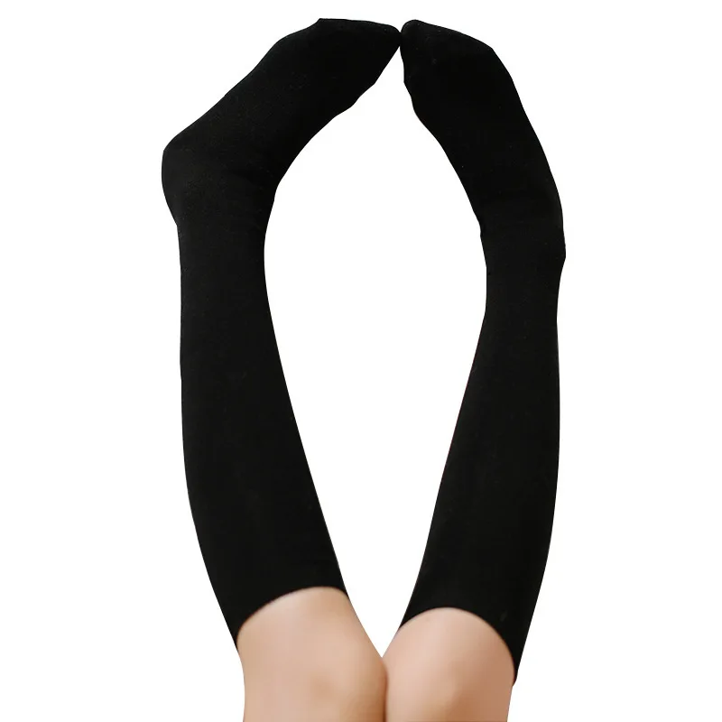 Хлопковые вязаные женские теплые высокие чулки плюс Размеры 2018 зима оставаться
