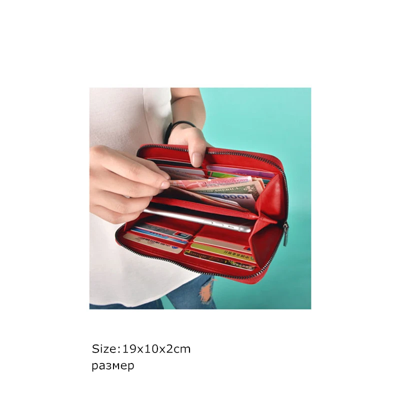 Новый Повседневное Для женщин кожаные кошельки милый мультфильм Женские