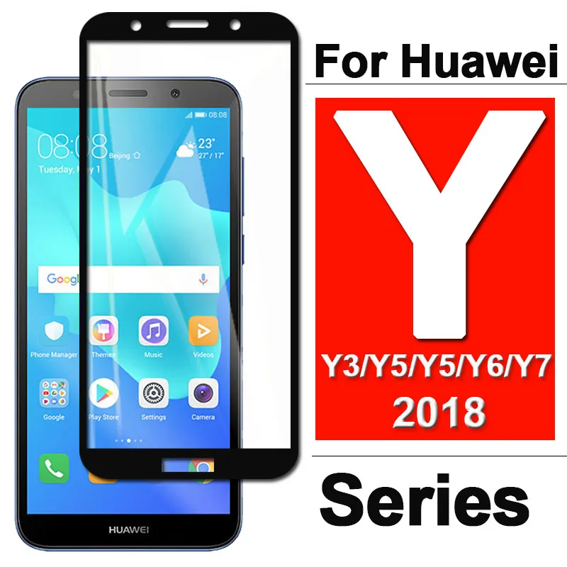 Защитное стекло для Huawei Y9 Y7 Y6 Y5 Y3 Prime 2018 Tremp закаленное Huavei Y 9 7 6 5 3 2019 2017 Защитная