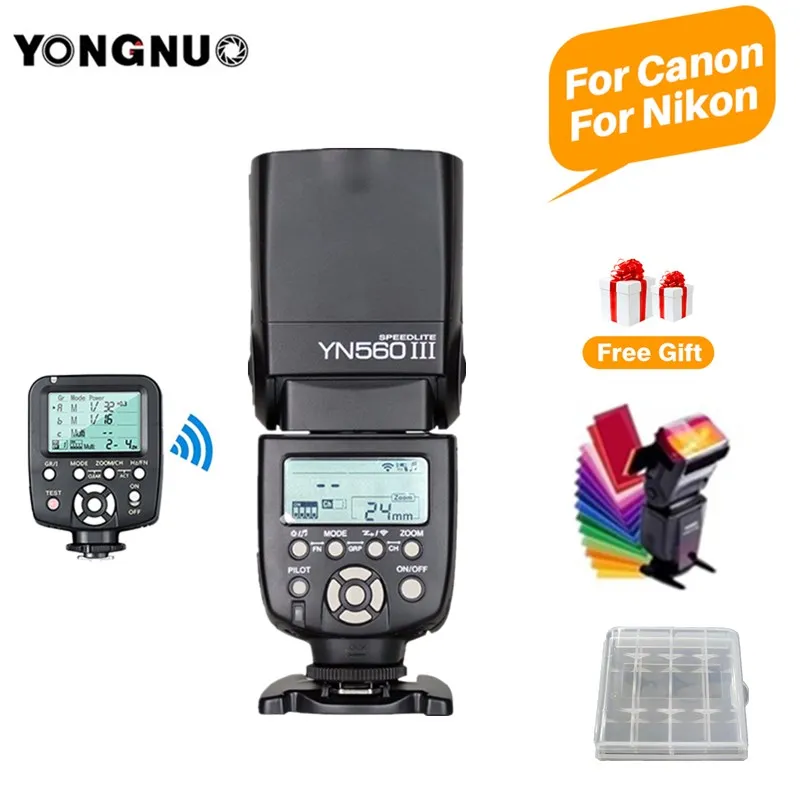 YONGNUO YN560III YN560 III Универсальная Беспроводная вспышка Speedlite + YN560TX II триггер для Canon t6