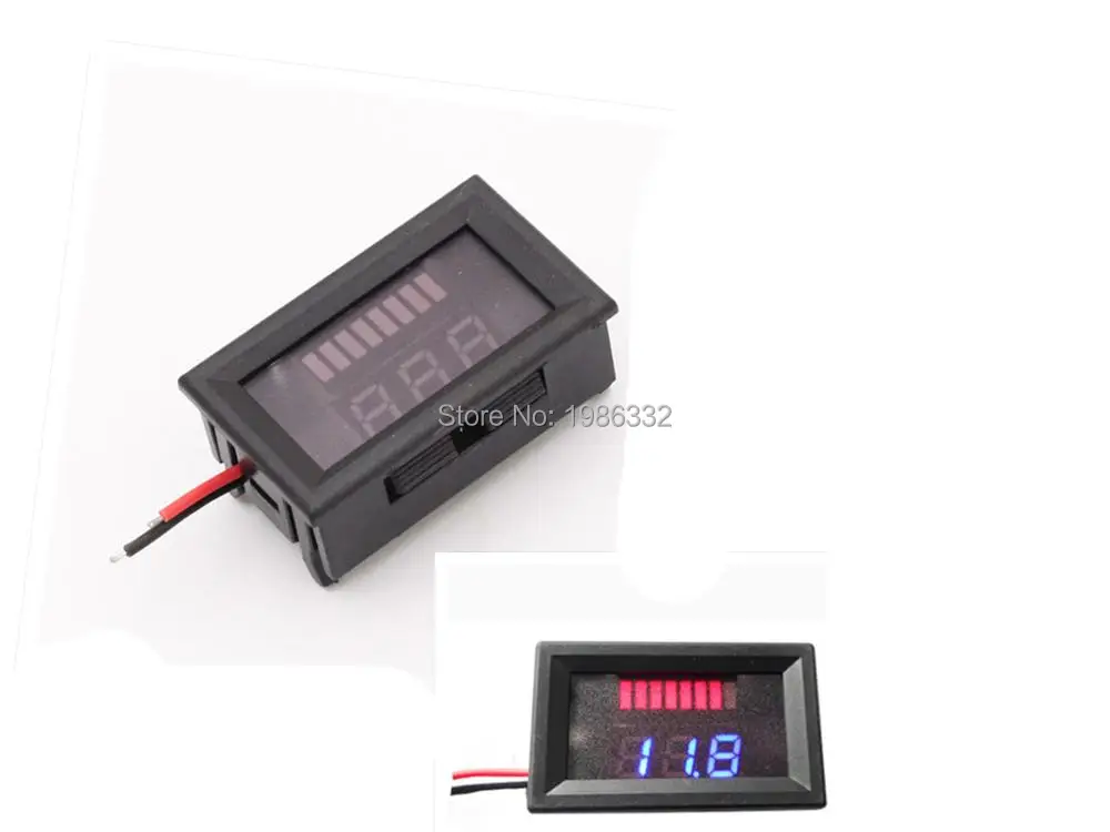 WS16 DC 12v кислотно свинцовая фотобатарея с синим светодиодным дисплеем тестер