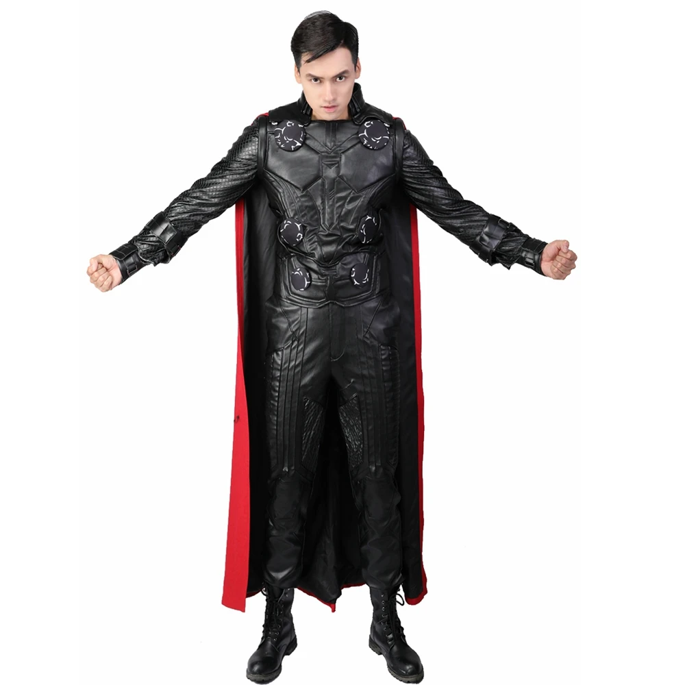 XCOSER Infinity War Тор косплей костюм полный набор из искусственной кожи вечерние