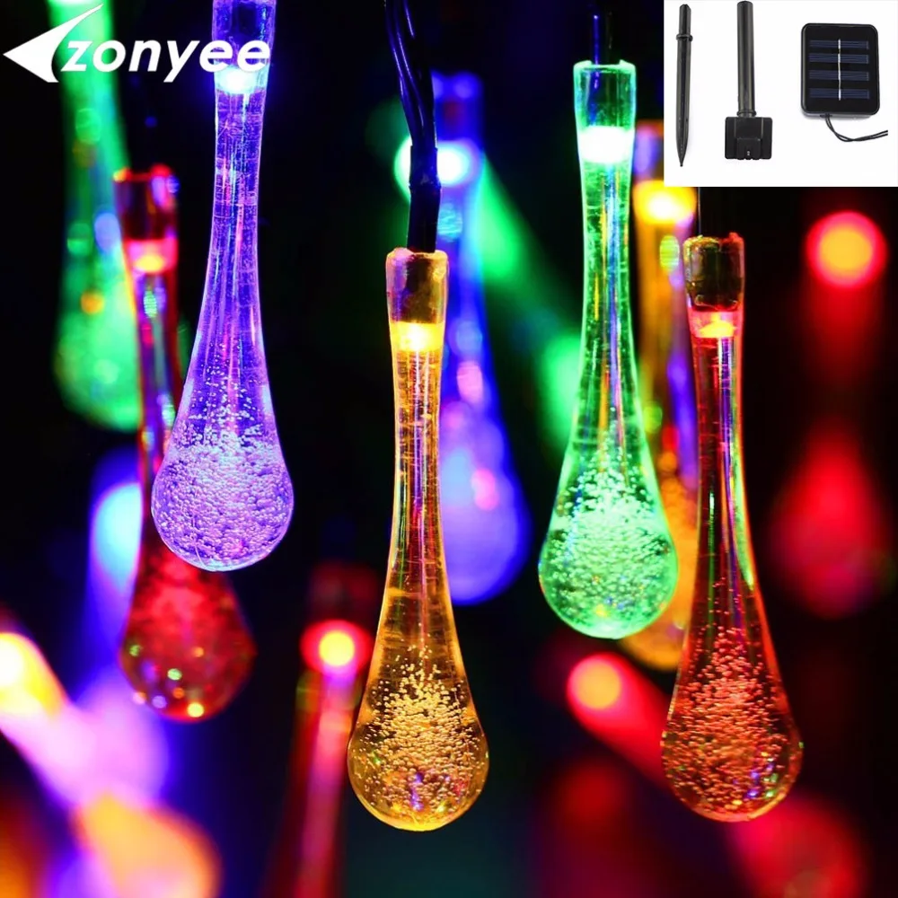 Солнечного света строки Рождество Солнечный 6 м 30 светодиодов солнечной