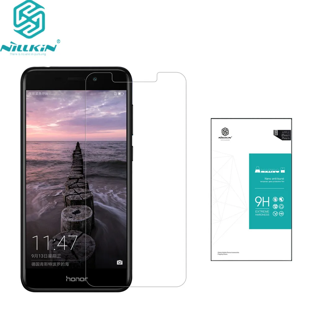 Оригинальное закаленное стекло NILLKIN с плоским краем для huawei honor v9 play Amazing 9H 0 33 мм