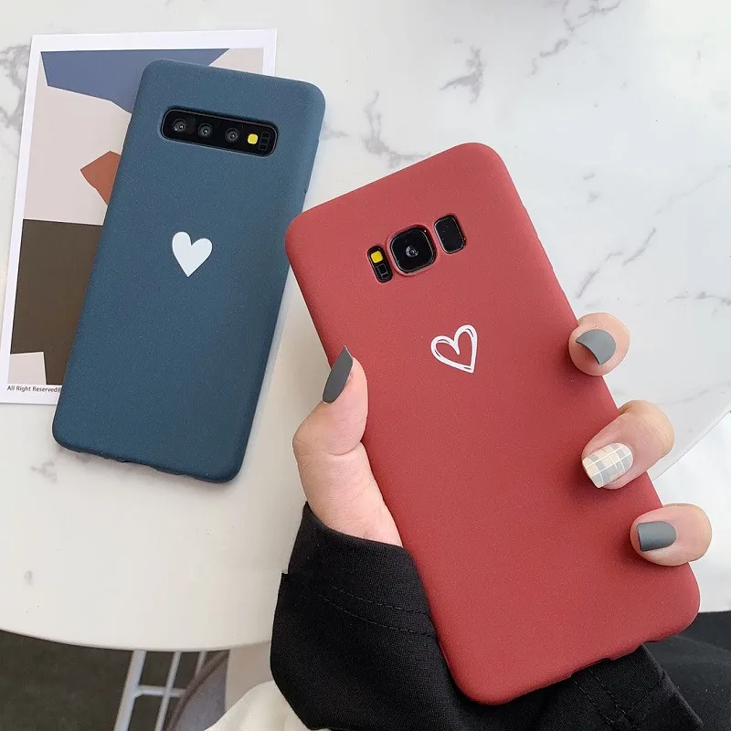 Meachy простой чехол для телефона с сердечками для samsung Galaxy S10 S10 Plus S10e S9 S8 Plus Note 9 8, Модный мягкий чехол из ТПУ