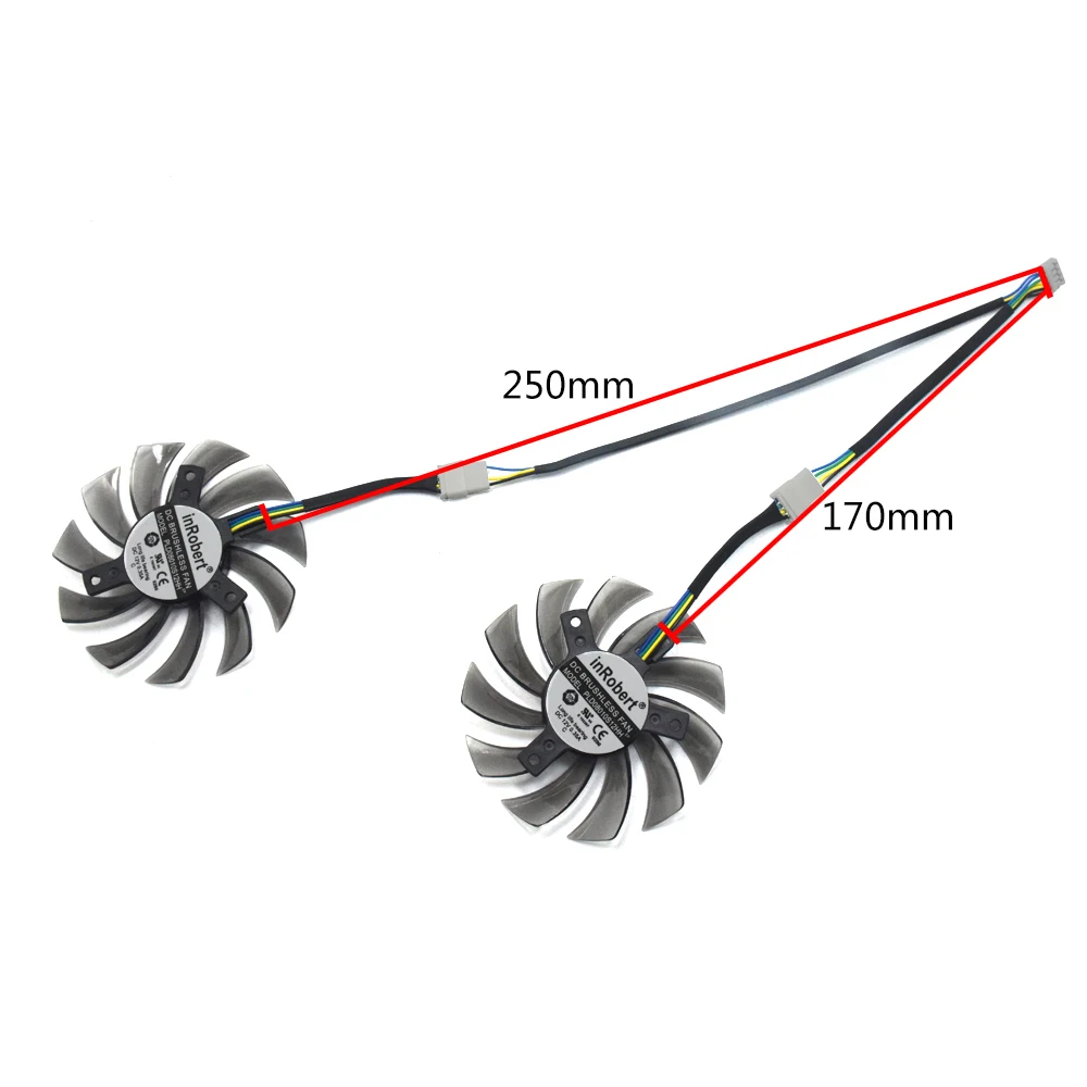 Вентилятор кулера 75 мм PLD08010D12HH PLD08010S12HH для MSI GTX 460/480/560/570/580/R5850/6790/6850/6870/6950 Twin Frozr Vision