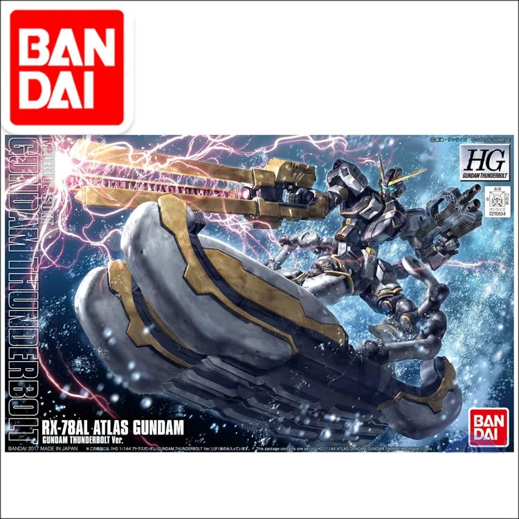 Gundam BANDAI THUNDERBOLT модель HG 1/144 HGUC RX 78AL ATLAS GUNDAM мобильный костюм детские игрушки|Наборы