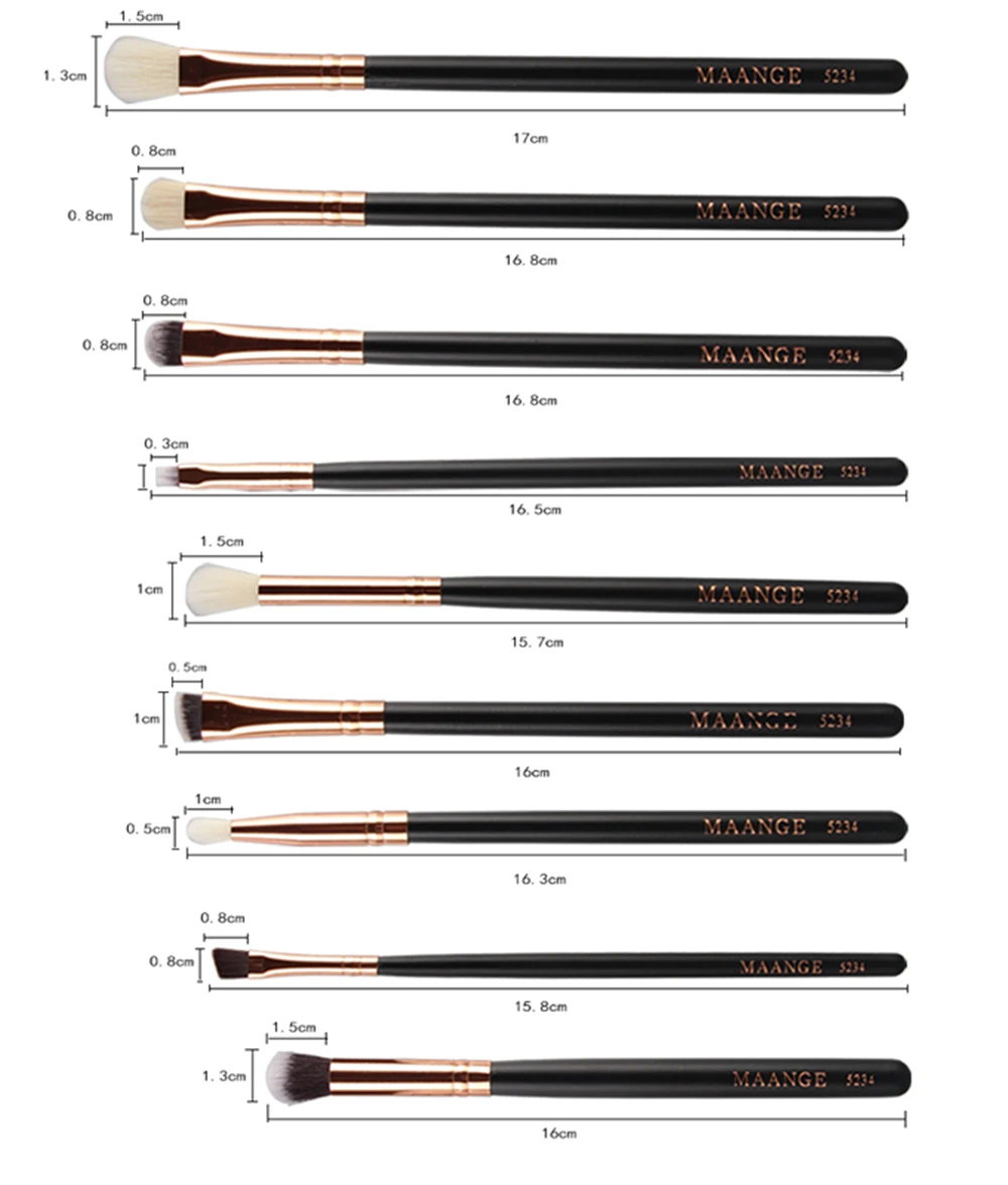 MAANGE 8/15 шт профессиональный макияж кисти набор пудра Eye shadow Blush смешивания губ Make Up Красота косметический набор инструментов