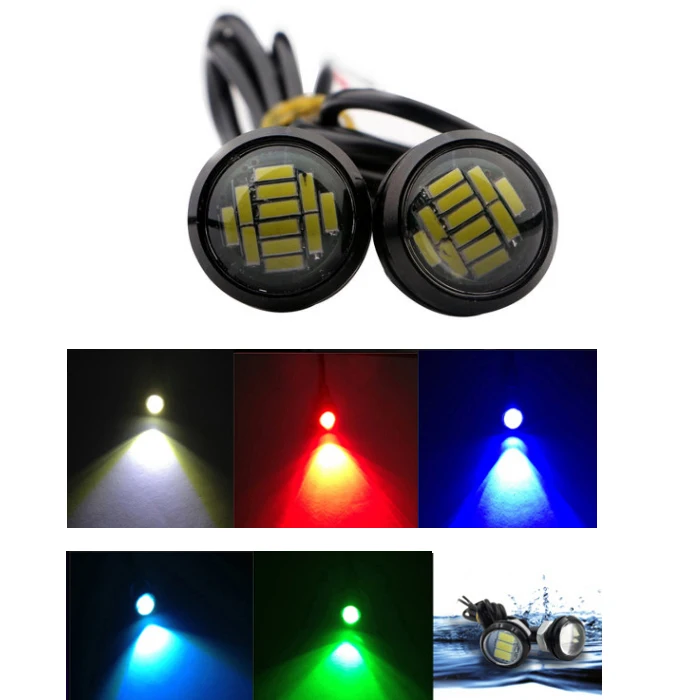 12 В Eagle Eye светодиодный светильник 12SMD 23 мм Автомобильный DRL Дневной ходовой