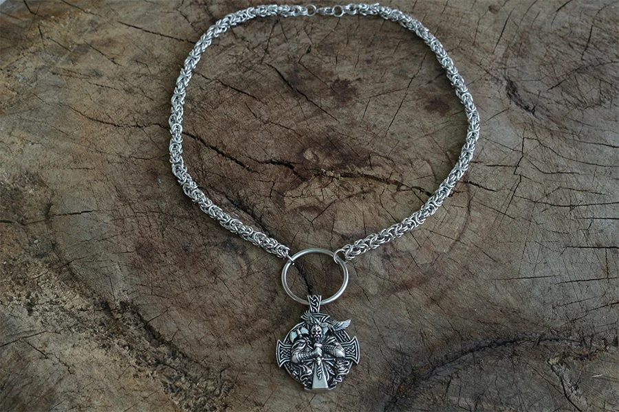 Викинг один Елены Росова ожерелье кулон Heathen мужчины норвежский кулон odein raven ювелирные изделия Кельт крест кулон с вороном
