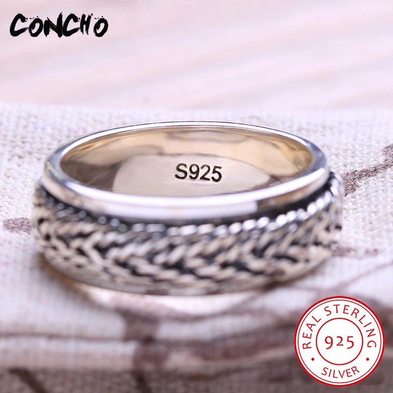 Concho Jewelry 925 Sterling Silver Geometry Opening Rings For Women Wedding Special Offers Gifts 2018 | Украшения и аксессуары