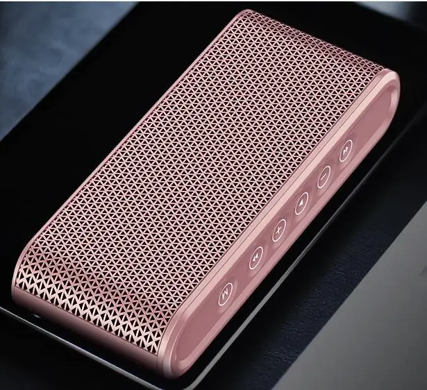 Портативная колонка с аккумулятором 8000 мА · ч, перезаряжаемая Bluetooth Портативная колонка, AUX USB, Micro SD, PC динамик s - Цвет: Розовый