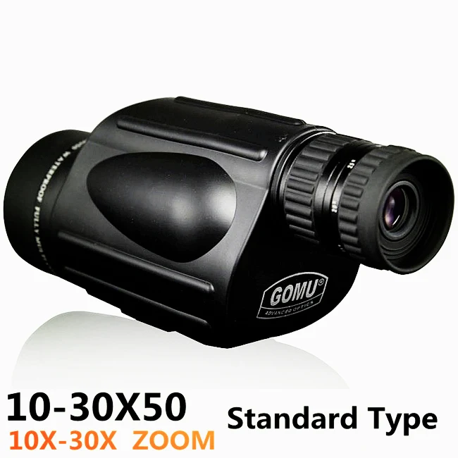 10-30X50 GOMU HD 10-30X50 зум Монокуляр Дальномер птица часы азот водонепроницаемый телескоп Бинокль Зрительная труба охотничий штатив - Цвет: 10-30X50