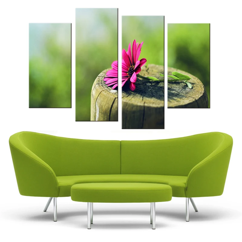4 шт./компл. серия лилии Большая печать на холсте настенное искусство Модульная