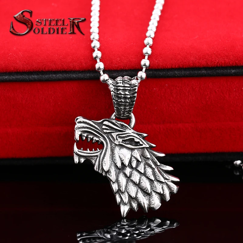Мужская подвеска из нержавеющей стали с изображением волка|mens stainless steel pendants|stainless