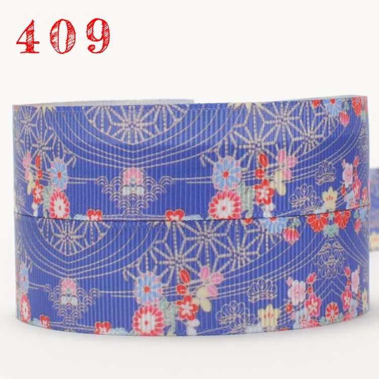 Новое поступление 50 ярдов 7/8 &quot22 мм фон темно синий Маленькое платье с цветочным