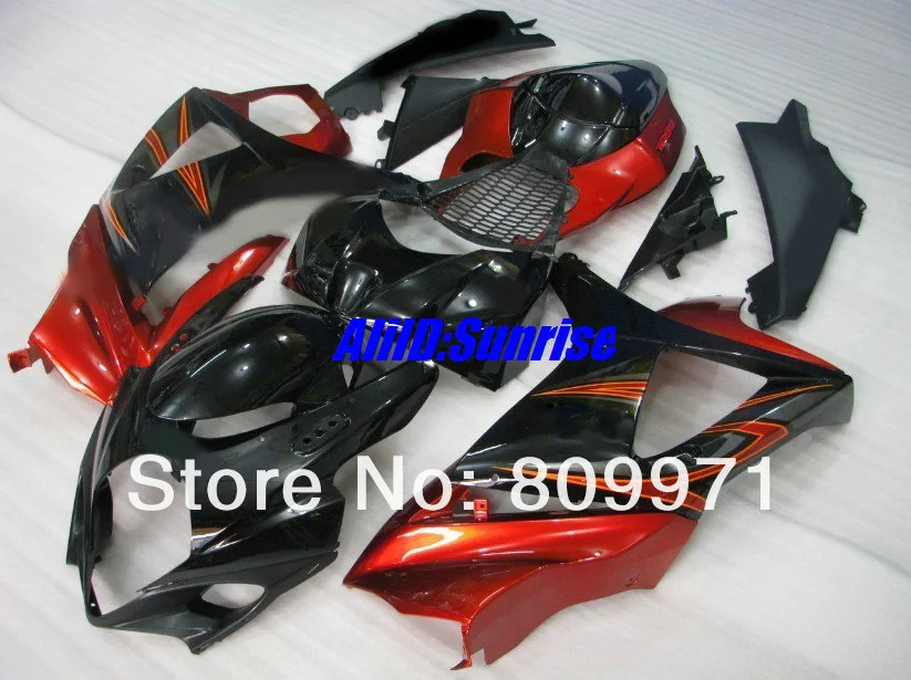 S427 новейший красный глянцевый черный полный обтекатель для SUZUKI GSXR1000 2007 2008 Φ 07 08 K7 |