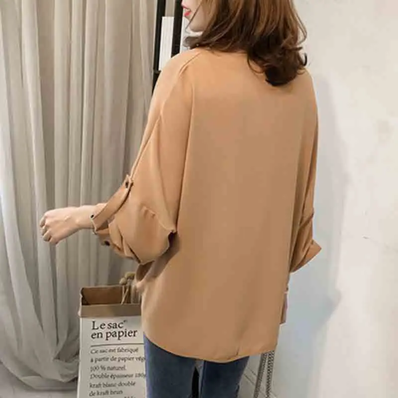 Женская одежда весна 2019 женское Свободное пальто средней длины с v образным