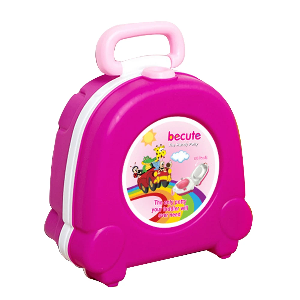 Baby Pot Cute Potty Toilet Seat Travel Baby Toilet Portable Car Squatty Kids Potty Training Seat Girls Boys Seats Children's Pot - Цвет: PJ3657B