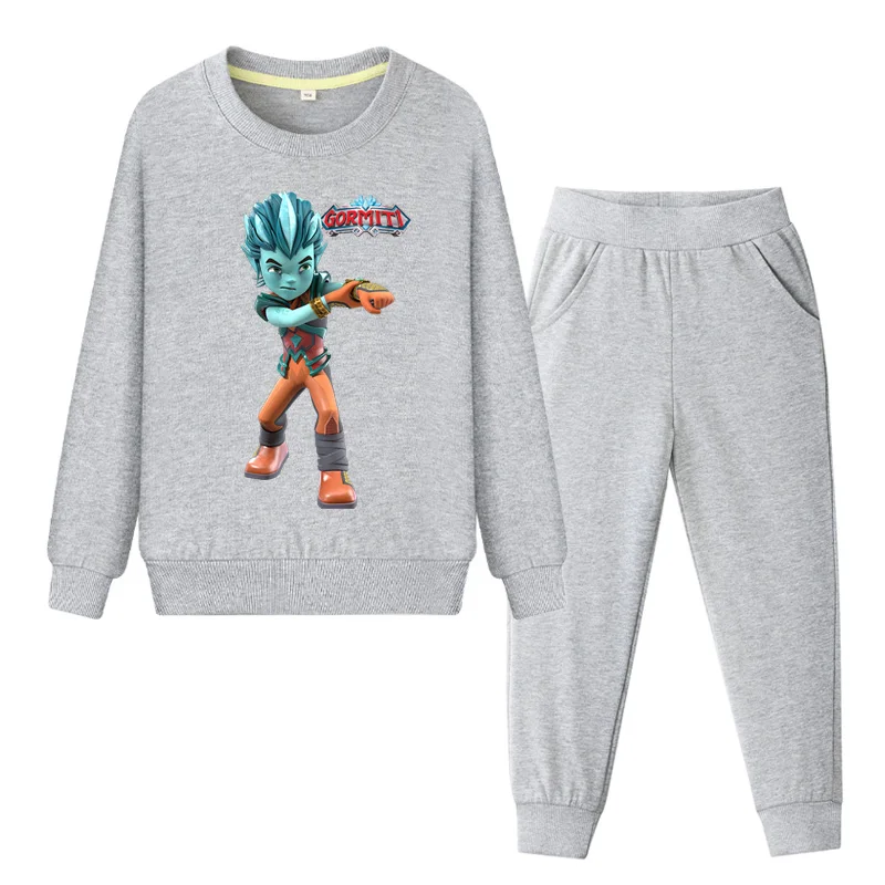 New Gormiti Game Cartoon Clothing Sets For Kids Spring Autumn Tracksuits Children Clothes Coat+Pant Suit Boy Girls TZ105 | Детская