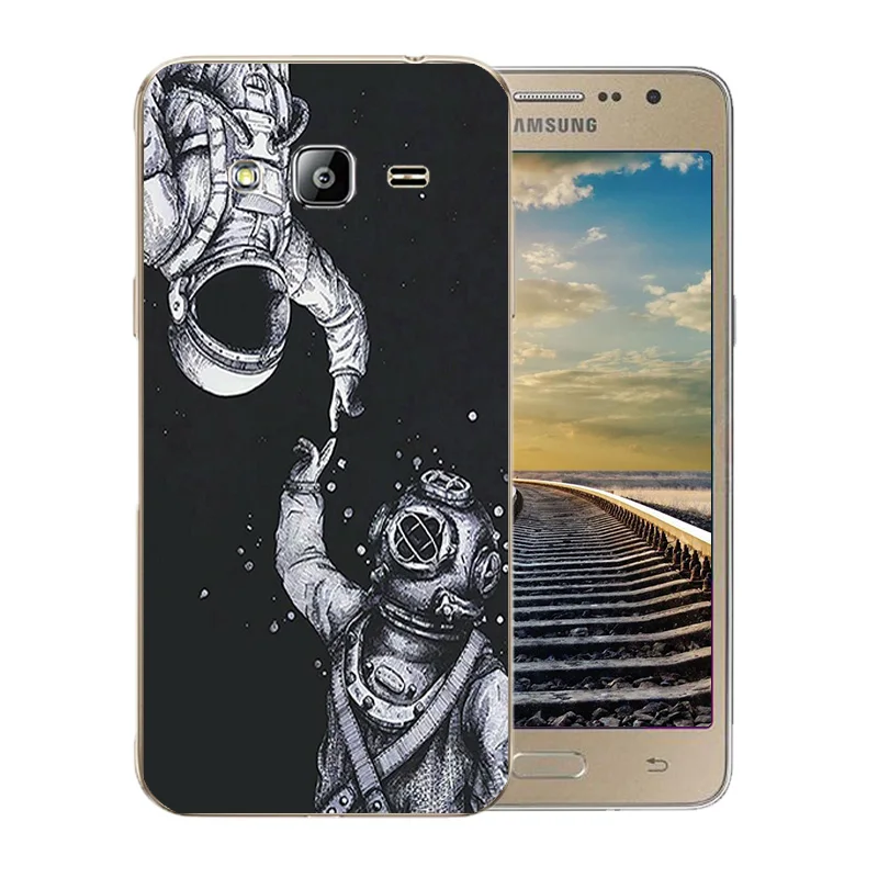5.0 inch For Samsung Galaxy J2 Prime Silicone Soft Space Moon Pattern Cover for SM-G532F G532 Luxury Phone Case |
