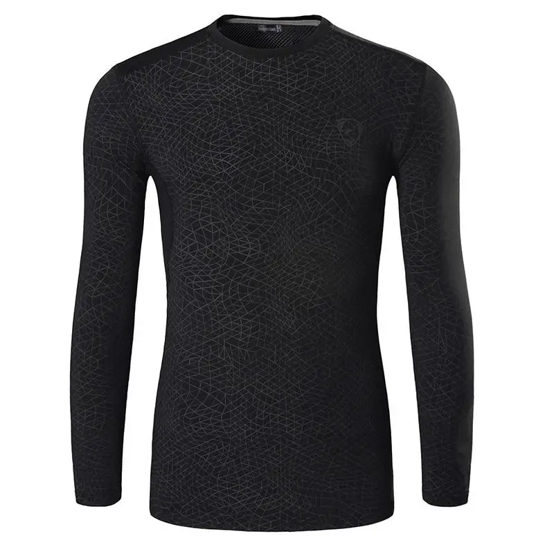 LA186-Black Jeansian, мужские футболки с длинным рукавом для занятий спортом, футболки, футболки для фитнеса, спортзала, бега, тренировки LA184(пожалуйста, выберите размер США - Цвет: LA186-Black