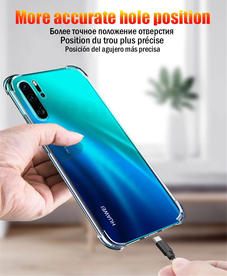 Мягкий ТПУ противоударный чехол для huawei P30 Pro P20 P10 Lite mate 20 10 Pro P Smart Nova 3 3i 2i Honor 10 9 Lite