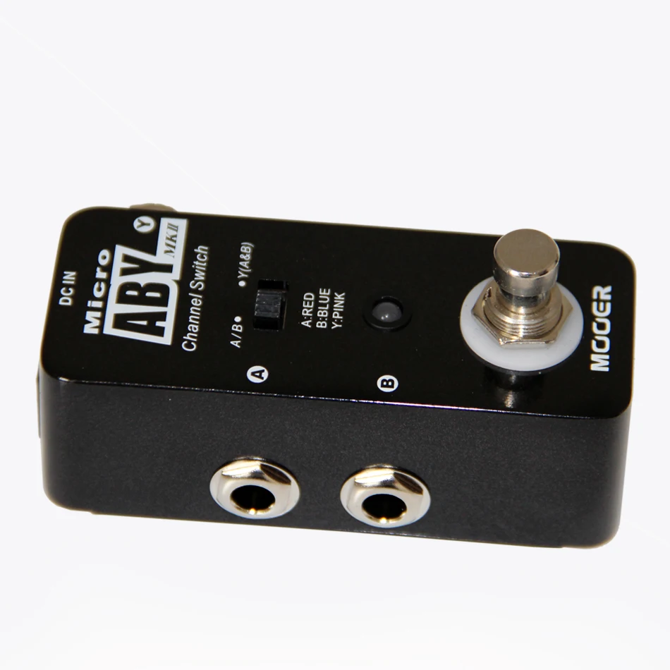 Педаль для гитарных эффектов MOOER Micro ABY Channel Switch Pedal полностью металлический корпус