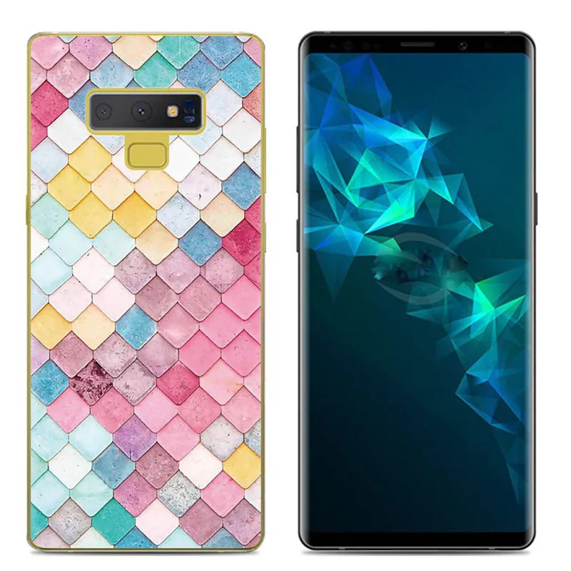 Чехол для samsung galaxy Note 9 из ТПУ с мультяшным принтом чехол мобильного телефона Galaxy |